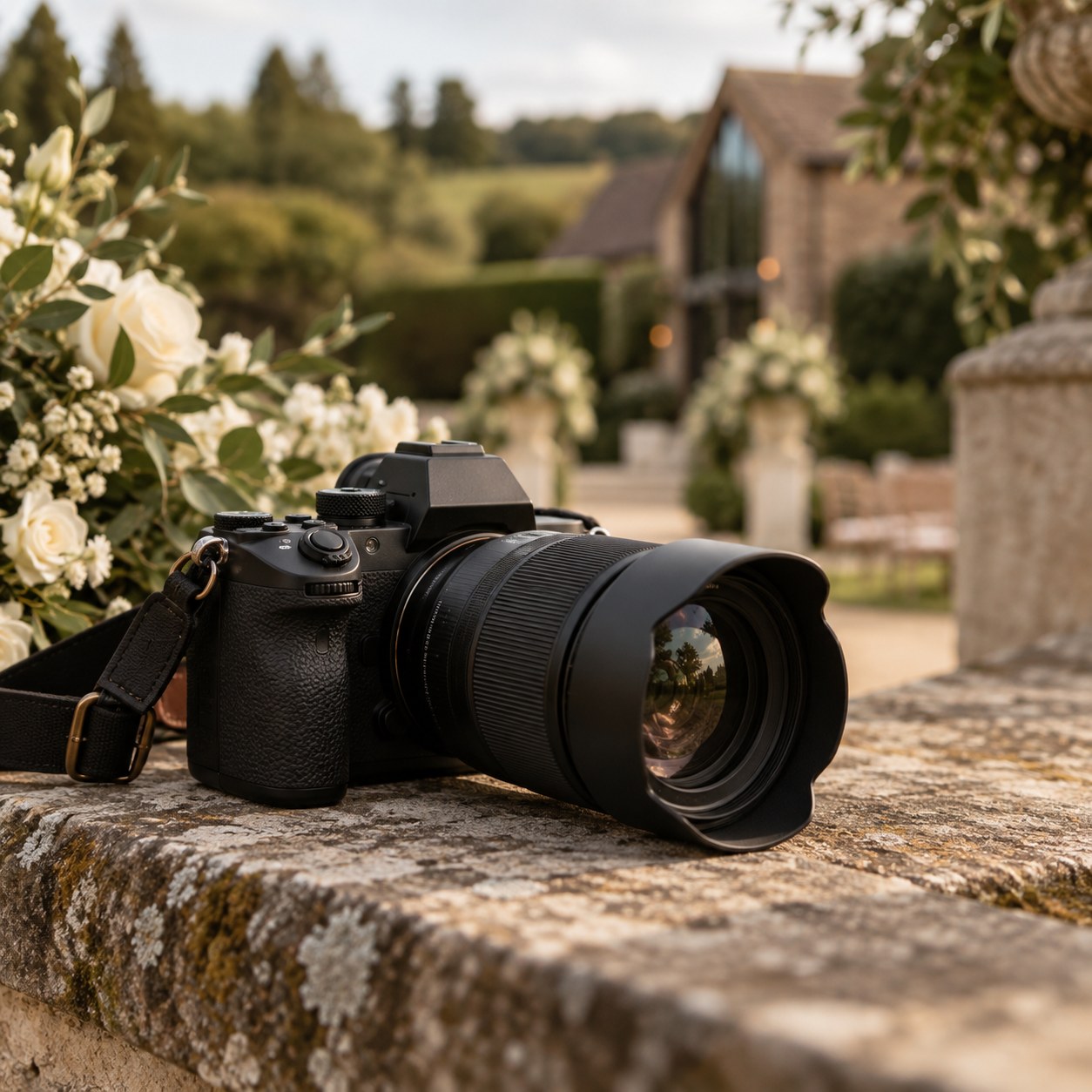 Nicola Ashlea Photography - camera at a wedding venue